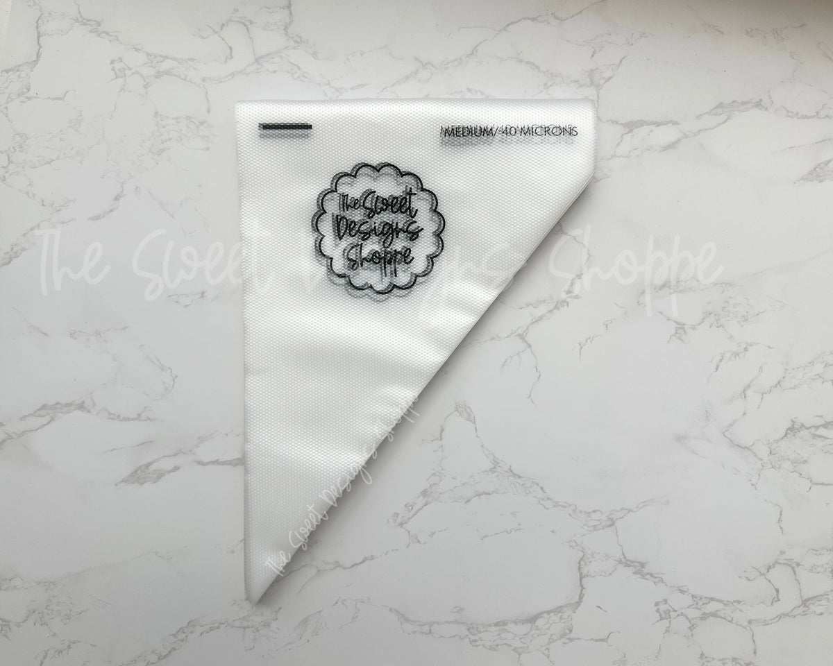 Decorating Tools - Tipless Piping Bags - Pack of 100 bags - The Sweet Designs Shoppe - TSDS - Medium 12" Length & 40 Microns (Standard Thickness) - ALL,bag,bags,piping,Promocode,tipless