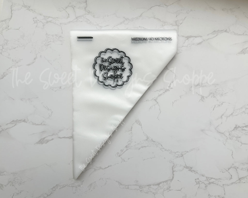 Decorating Tools - Tipless Piping Bags - Pack of 100 bags - The Sweet Designs Shoppe - TSDS - Medium 12" Length / 40 Microns Thickness - ALL,bag,bags,piping,Promocode,tipless