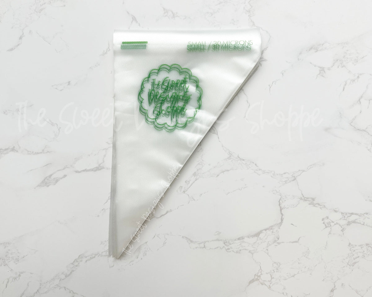 Decorating Tools - Tipless Piping Bags - Pack of 100 bags - The Sweet Designs Shoppe - TSDS - Small 10" Length & 30 Microns (Detailing Thickness) - ALL,bag,bags,piping,Promocode,tipless