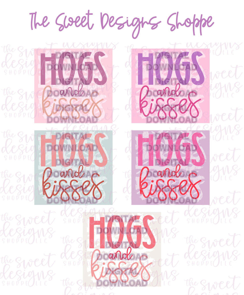 Digital - HOGS and KISSES Plaque - Digital Instant Download - Eddie Files - The Sweet Designs Shoppe - TSDS - - ALL,Download,E-Tag,Eddie,Edible Printer Files,Promocode,valentine,valentines