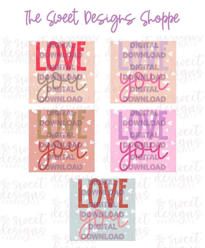 Digital - LOVE You Plaque - Digital Instant Download - Eddie Files - The Sweet Designs Shoppe - TSDS - - ALL,Download,E-Tag,Eddie,Edible Printer Files,Promocode,valentine,valentines