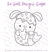 Digital - PYOC Bunny in Egg with Marshmallows - Digital Instant Download - Eddie File - The Sweet Designs Shoppe - TSDS - - ALL,Download,E-Tag,Easter,Easter / Spring,Eddie,Edible Printer Files,Promocode,PYO,PYOC,PYOC Egg007