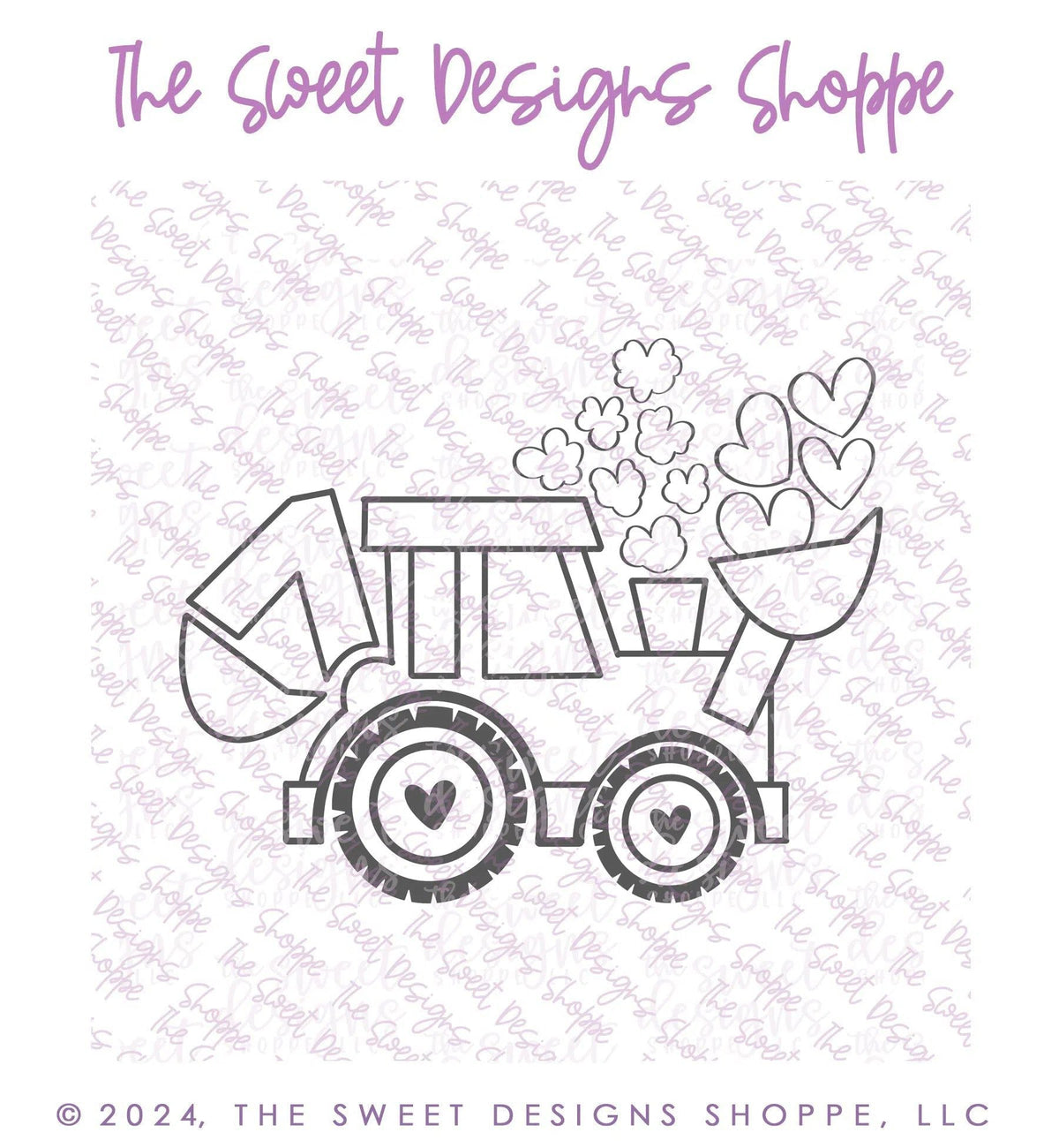 Digital - PYOC Tractor - Digital Instant Download - Eddie File - The Sweet Designs Shoppe - TSDS - - ALL,Download,E-Tag,Eddie,Edible Printer Files,Promocode,PYO,PYOC,tractor001,valentine,valentines