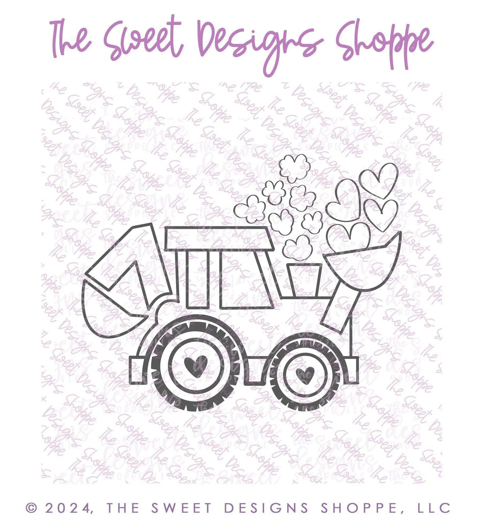 Digital - PYOC Tractor - Digital Instant Download - Eddie File - The Sweet Designs Shoppe - - ALL, Download, E-Tag, Eddie, Edible Printer Files, Promocode, PYO, PYOC, tractor001, valentine, valentines