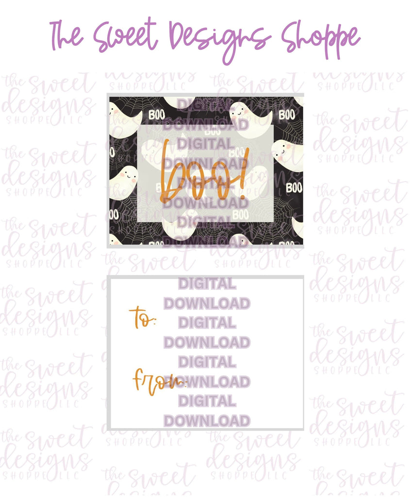 E-TAG - Boo #1 - Digital Instant Download 2" x 2.5" tag - The Sweet Designs Shoppe - TSDS - - ALL,Download,E-Tag,halloween,Promocode,rectangle,TAG,Tags
