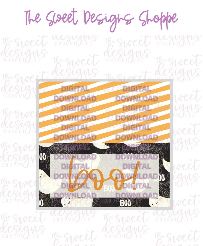 E-TAG - Boo #1 - Digital Instant Download Topper 3" - The Sweet Designs Shoppe - TSDS - - ALL,bag topper,colorful,E-Tag,halloween,Promocode,TAG,Tags