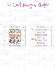 E-TAG - Boo #2 - Digital Instant Download 2" x 2" Tag - The Sweet Designs Shoppe - TSDS - - ALL,Download,E-Tag,halloween,Promocode,square,TAG,Tags