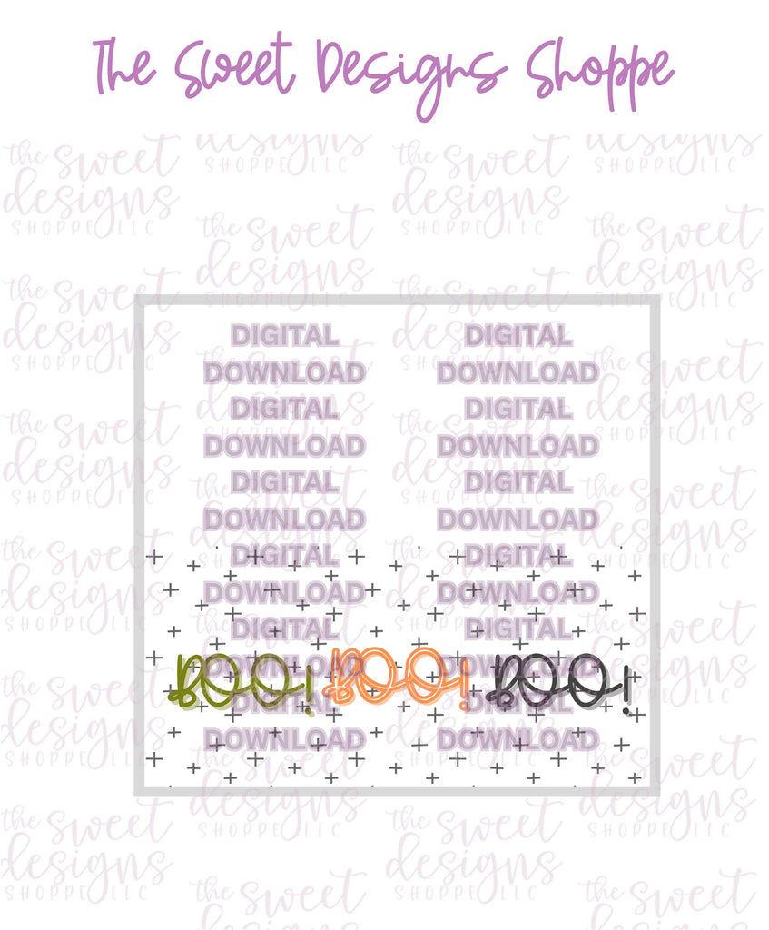 E-TAG - Boo #2 - Digital Instant Download Topper 3" - Sweet Designs Shoppe - - ALL, bag topper, colorful, E-Tag, halloween, Promocode, TAG, Tags