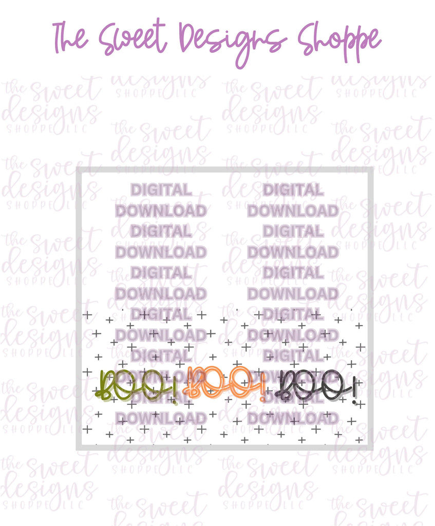 E-TAG - Boo #2 - Digital Instant Download Topper 3" - The Sweet Designs Shoppe - TSDS - - ALL,bag topper,colorful,E-Tag,halloween,Promocode,TAG,Tags