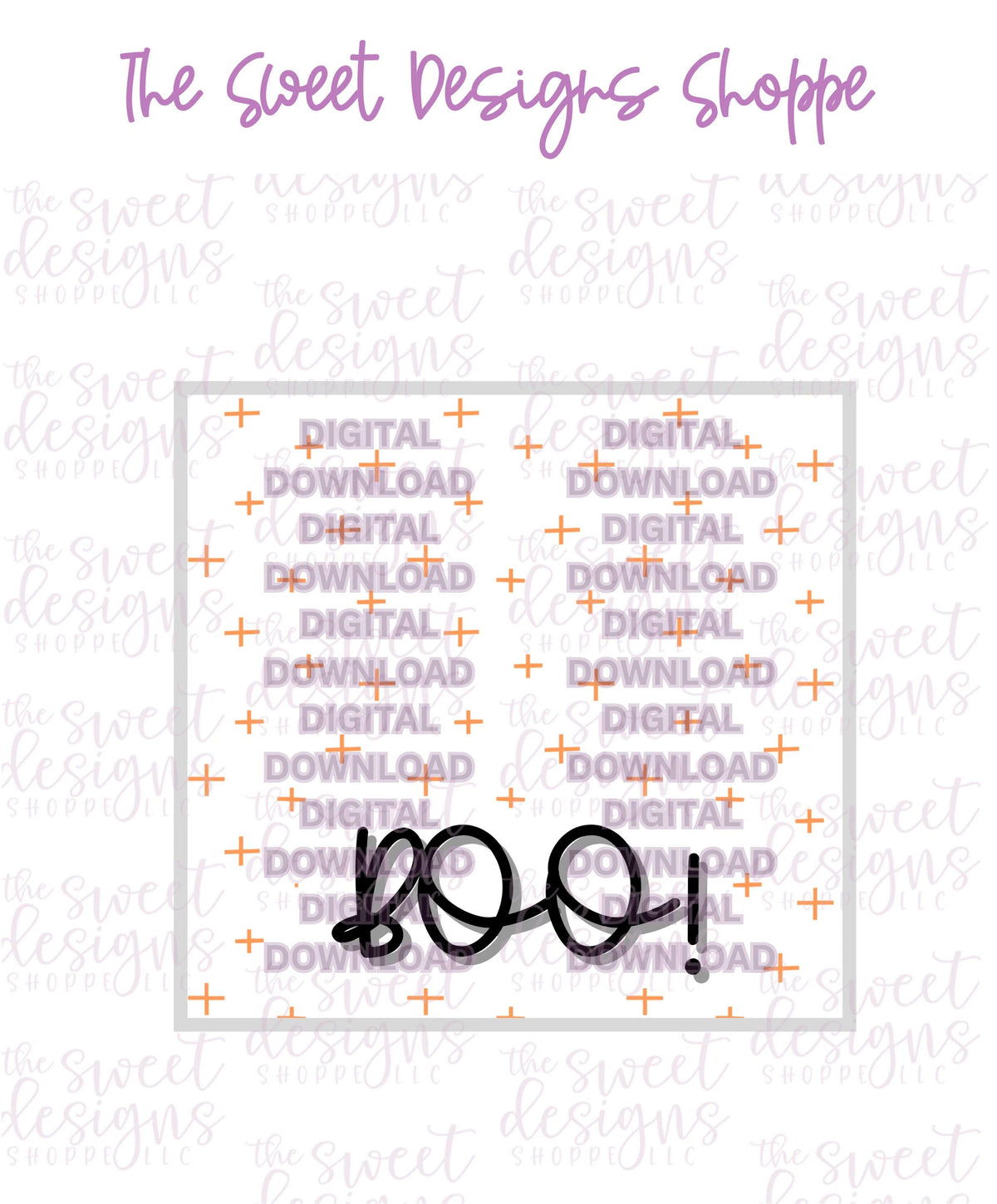 E-TAG - Boo #3 - Digital Instant Download Topper 3" - The Sweet Designs Shoppe - TSDS - - ALL,bag topper,colorful,E-Tag,halloween,Promocode,TAG,Tags