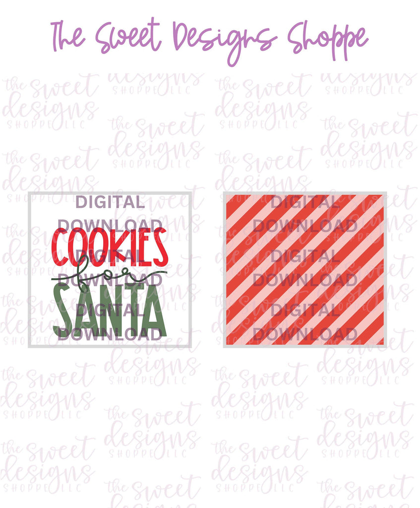 E-TAG - Cookies for Santa - Digital Instant Download 2" x 2" Tag - The Sweet Designs Shoppe - - ALL, Christmas, Christmas / Winter, Download, E-Tag, Promocode, square, TAG, Tags