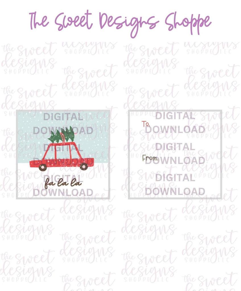 E-TAG - Falala #1 - Digital Instant Download 2" x 2" Tag - The Sweet Designs Shoppe - - ALL, Christmas, Download, E-Tag, Promocode, square, TAG, Tags