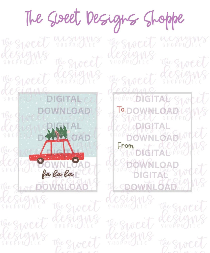 E-TAG - Falala #1 - Digital Instant Download 2" x 2.5" tag - The Sweet Designs Shoppe - - ALL, Christmas, Download, E-Tag, Promocode, rectangle, TAG, Tags