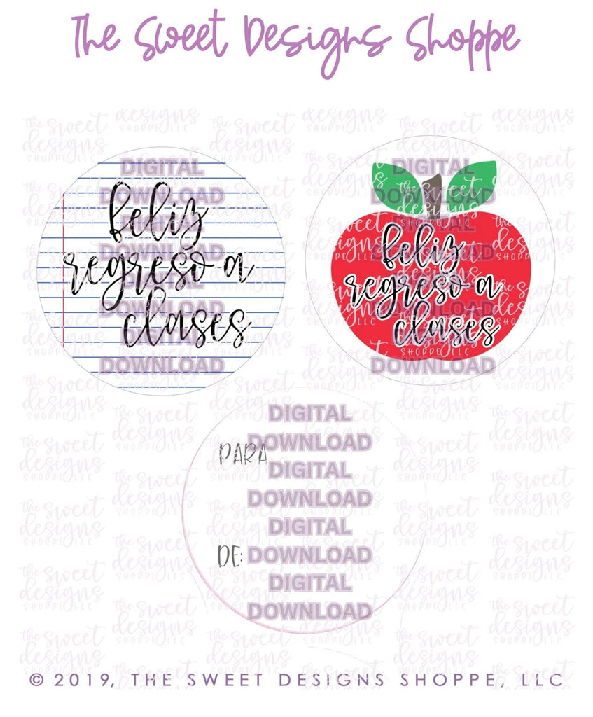 E-TAG - Feliz Regreso a Clases - Digital Instant Download 2" Round Tag - The Sweet Designs Shoppe - TSDS - - 2" Round,ALL,Back to School,dowload,E-Tag,espanol,Promocode,regreso a clases,Round Tag,School / Graduation,TAG,Tags,toucan,toucan do it