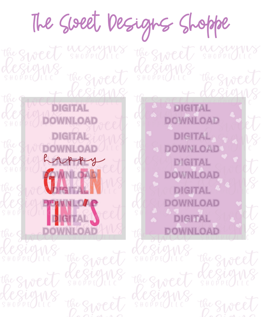 E-TAG - happy GALENTINE'S - Digital Instant Download 2" x 3" Tag - Sweet Designs Shoppe - - ALL, Download, E-Tag, Promocode, Rectangle, TAG, Tags, valentine, valentines