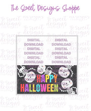 E-TAG - Happy Halloween #3 - Digital Instant Download Topper 3" - The Sweet Designs Shoppe - TSDS - - ALL,bag topper,colorful,E-Tag,halloween,Promocode,TAG,Tags