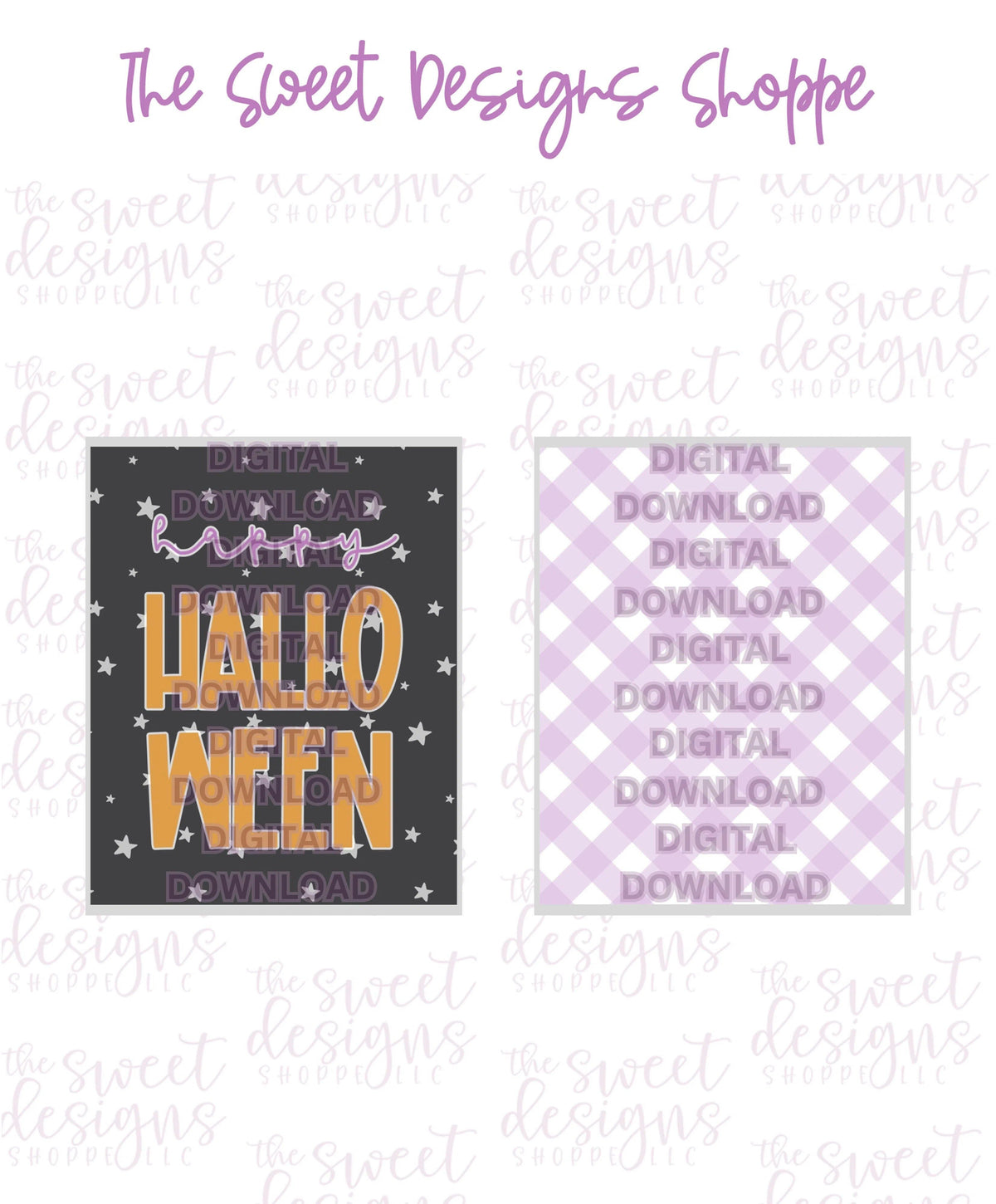 E-TAG - Happy Halloween Night - Digital Instant Download 2" x 3" Tag - The Sweet Designs Shoppe - TSDS - - ALL,Download,E-Tag,halloween,Promocode,square,TAG,Tags