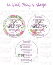 E-TAG - Happy Mothers Day - Digital Instant Download 2" Round Tag - The Sweet Designs Shoppe - TSDS - - 2" Round,ALL,E-Tag,mother,Promocode,Round Tag,TAG,Tags
