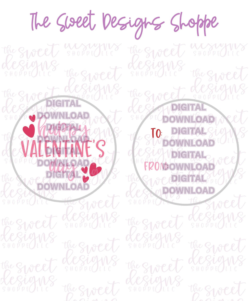 E-TAG - Happy Valentine's Day- Digital Instant Download 2" Round Tag - The Sweet Designs Shoppe - TSDS - - 2" Round,ALL,couples,E-Tag,Love,Promocode,Puns,Round Tag,TAG,Tags,Valentines,Valentines couples
