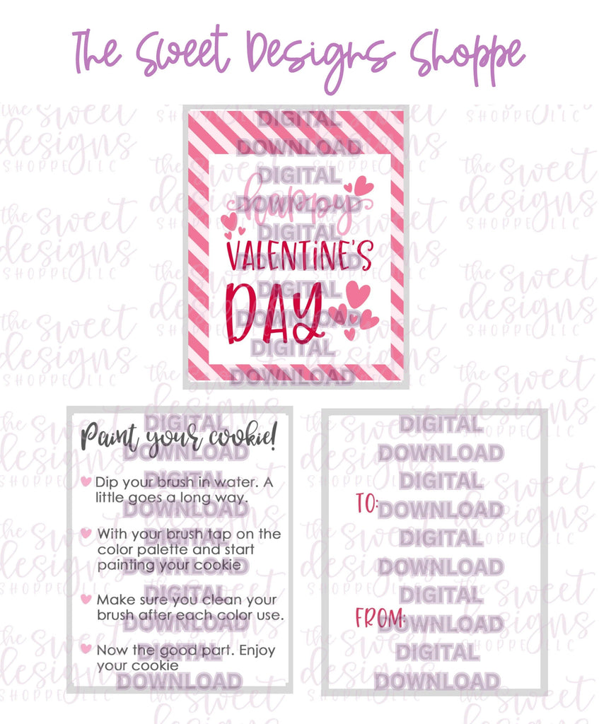 E-TAG - Happy Valentine's Day- Digital Instant Download 2" X 2.5" Tag - The Sweet Designs Shoppe - TSDS - - 2" Round,ALL,couples,E-Tag,Love,Promocode,Puns,PYO,Round Tag,TAG,Tags,Valentines,Valentines couples