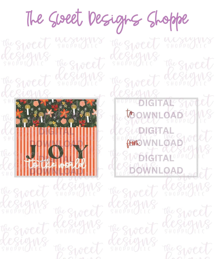 E-TAG - JoyToTheWorld #1 - Digital Instant Download 2" x 2" Tag - Sweet Designs Shoppe - - ALL, Christmas, Download, E-Tag, Promocode, square, TAG, Tags