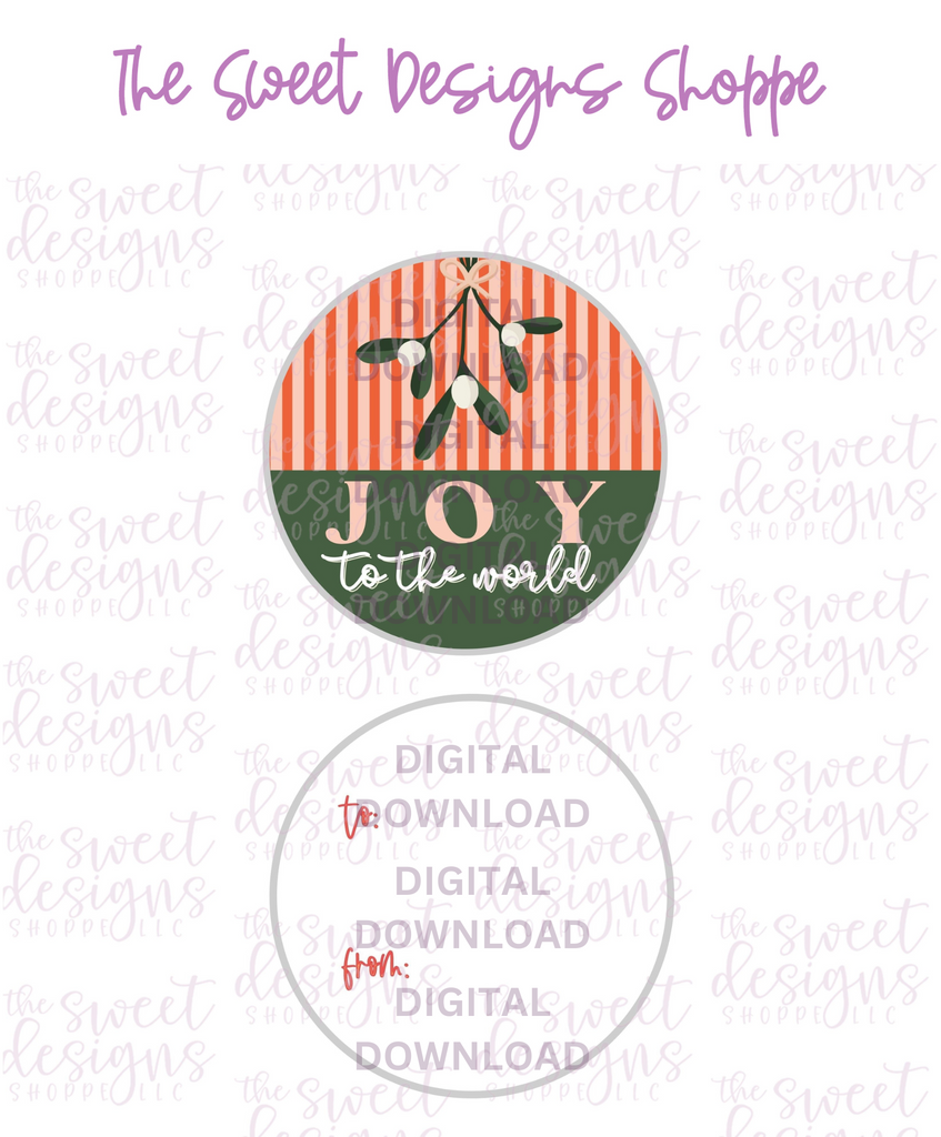 E-TAG - JoyToTheWorld #2 - Digital Instant Download 2" Round Tag - Sweet Designs Shoppe - - 2" Round, ALL, Christmas, Circle, Download, E-Tag, Promocode, Round Tag, TAG, Tags