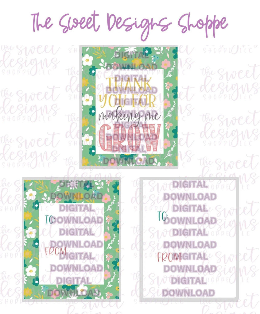 E-TAG - Making me Grow - Digital Instant Download 2" x 2.5" tag - The Sweet Designs Shoppe - TSDS - - 2" Round,ALL,E-Tag,mother,Promocode,Round Tag,SC,School / Graduation,TAG,Tags,teacher