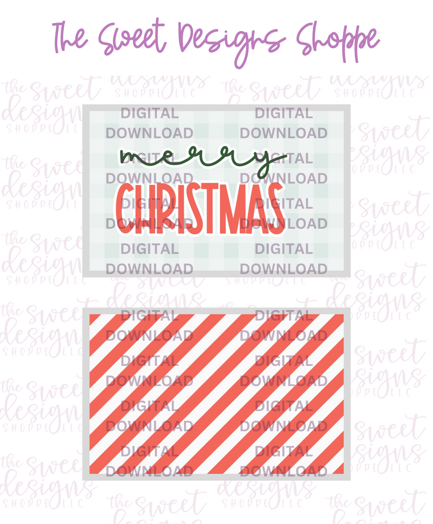 E-TAG - Merry Christmas Plaid - Digital Instant Download 2" x 3" Tag - Sweet Designs Shoppe - - ALL, Christmas, Christmas / Winter, Download, E-Tag, Promocode, Rectangle, TAG, Tags
