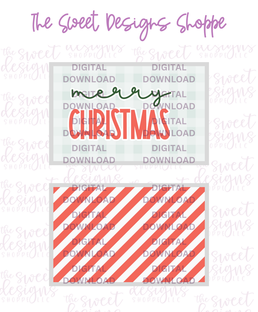 E-TAG - Merry Christmas Plaid - Digital Instant Download 2" x 3" Tag - The Sweet Designs Shoppe - TSDS - - ALL,Christmas,Christmas / Winter,Download,E-Tag,Promocode,Rectangle,TAG,Tags