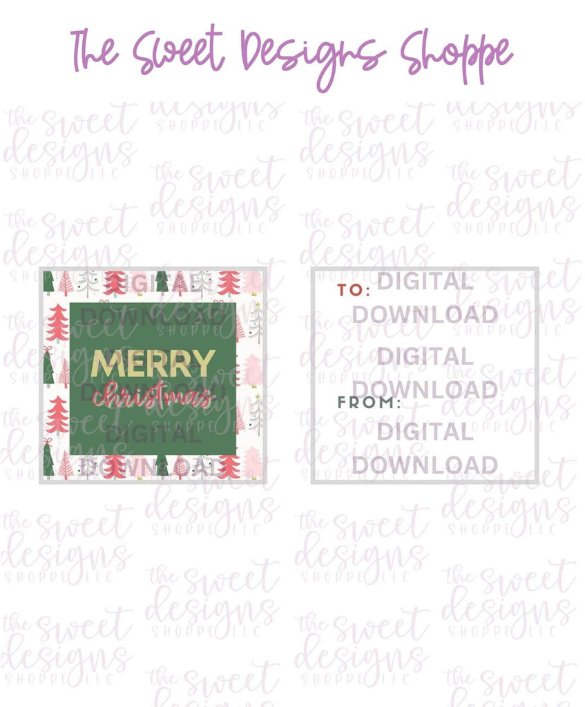 E-TAG - MerryChristmas #6 - Digital Instant Download 2" x 2" Tag - The Sweet Designs Shoppe - - ALL, Christmas, Download, E-Tag, Promocode, square, TAG, Tags