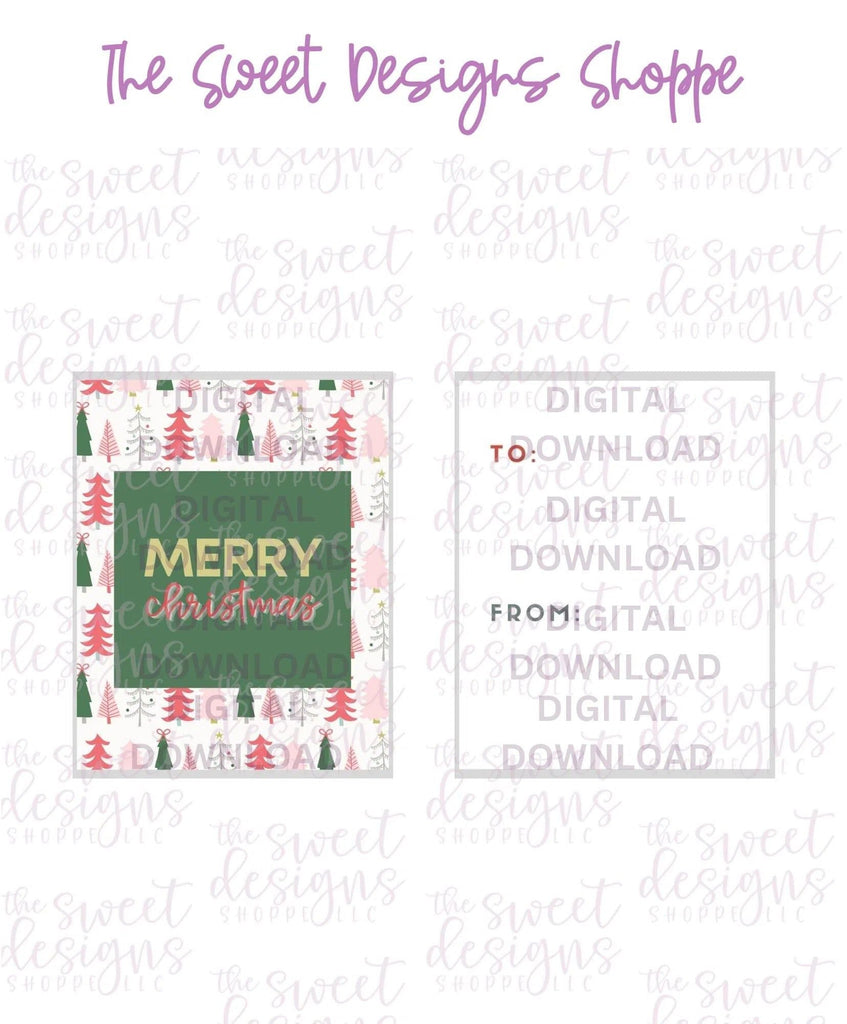 E-TAG - MerryChristmas #6 - Digital Instant Download 2" x 2.5" tag - The Sweet Designs Shoppe - - ALL, Christmas, Download, E-Tag, Promocode, rectangle, TAG, Tags