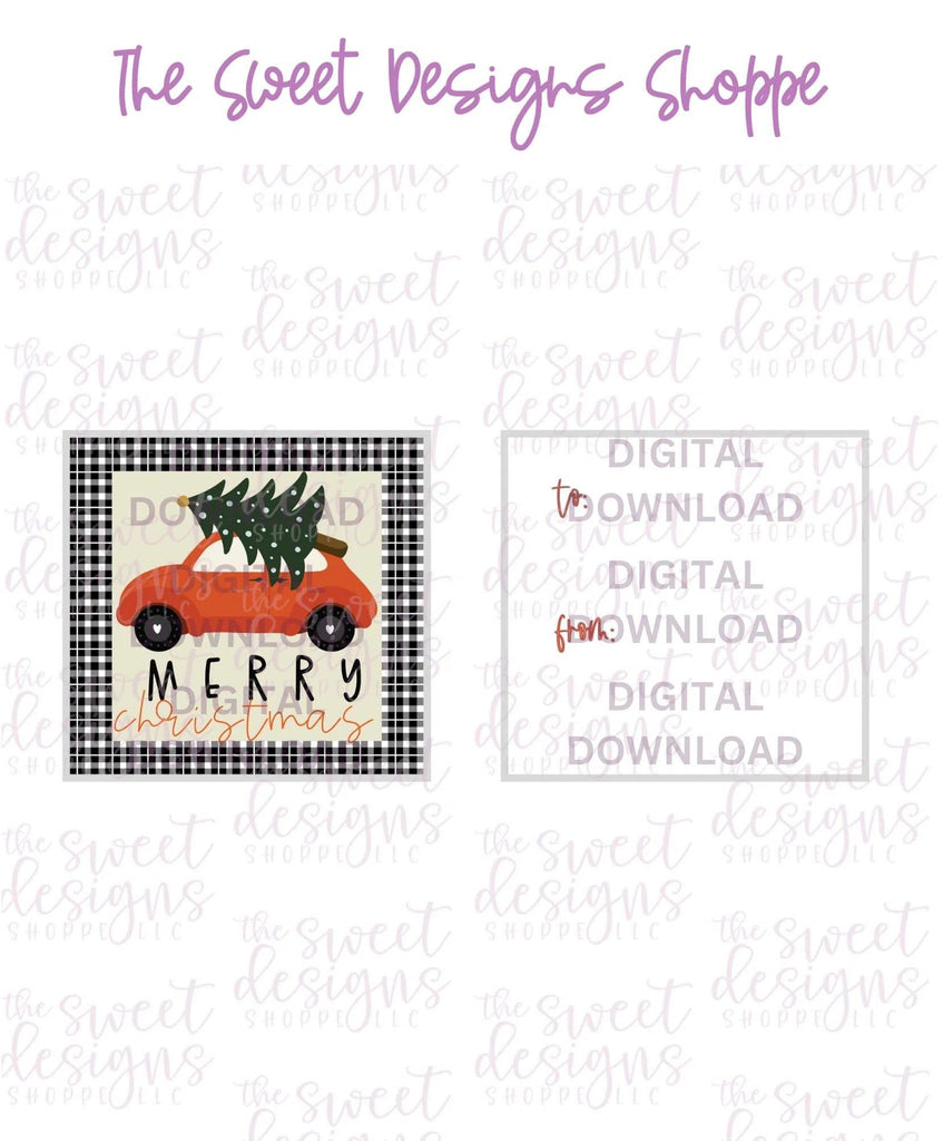 E-TAG - MerryChristmas #8 - Digital Instant Download 2" x 2" Tag - The Sweet Designs Shoppe - TSDS - - ALL,Christmas,Download,E-Tag,Promocode,square,TAG,Tags