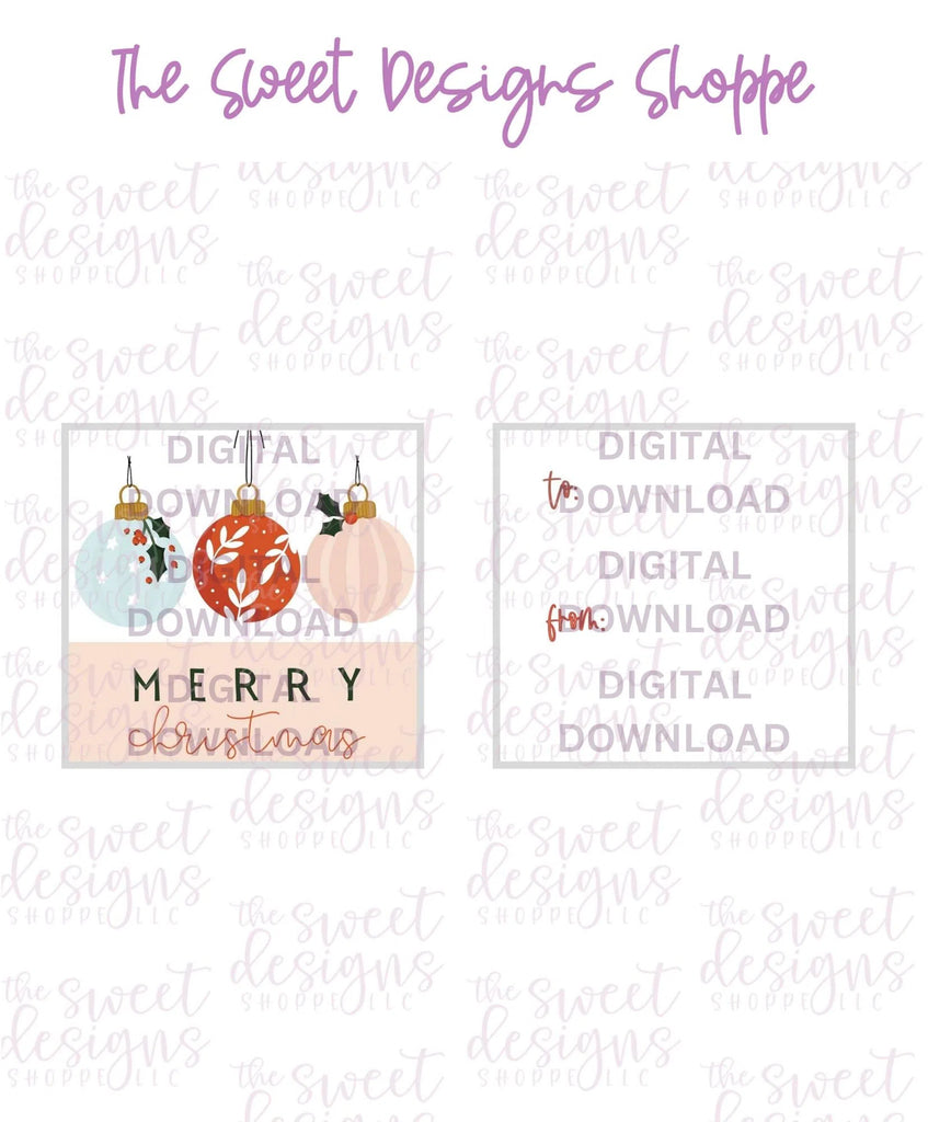 E-TAG - MerryChristmas #9 - Digital Instant Download 2" x 2" Tag - Sweet Designs Shoppe - - ALL, Christmas, Download, E-Tag, Promocode, square, TAG, Tags