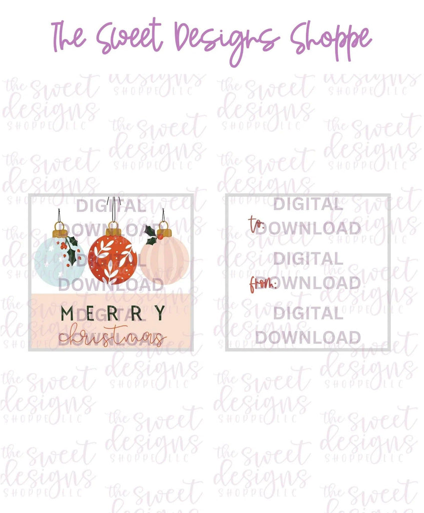 E-TAG - MerryChristmas #9 - Digital Instant Download 2" x 2" Tag - The Sweet Designs Shoppe - - ALL, Christmas, Download, E-Tag, Promocode, square, TAG, Tags