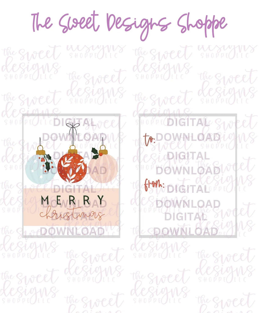 E-TAG - MerryChristmas #9 - Digital Instant Download 2" x 2.5" tag - The Sweet Designs Shoppe - - ALL, Christmas, Download, E-Tag, Promocode, rectangle, TAG, Tags