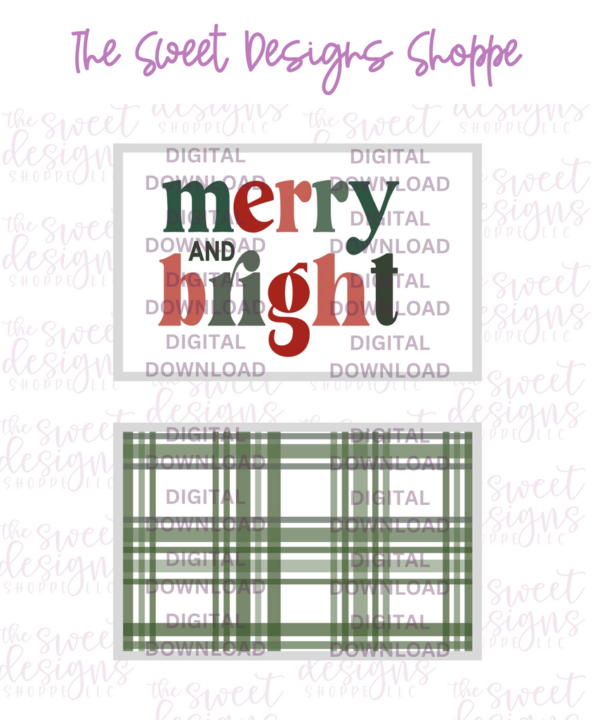 E-TAG - Modern Merry+Bright - Digital Instant Download 2" x 3" Tag - Sweet Designs Shoppe - - ALL, Christmas, Christmas / Winter, Download, E-Tag, Promocode, Rectangle, TAG, Tags