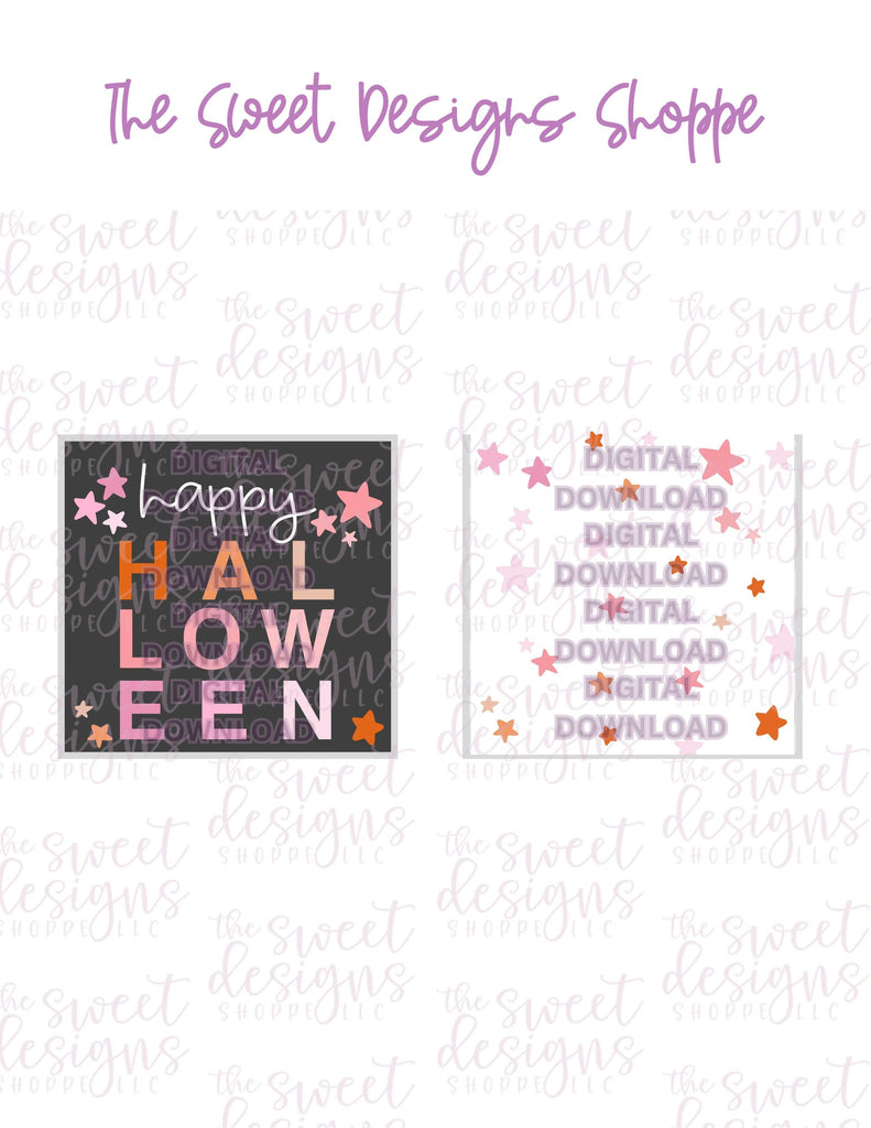 E-TAG - Simply Happy Halloween - Digital Instant Download 2" x 2" Tag - The Sweet Designs Shoppe - TSDS - - ALL,Download,E-Tag,halloween,Promocode,square,TAG,Tags