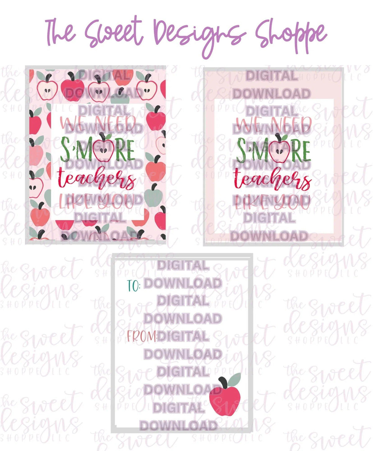 E-TAG - S'MORE Teachers like you - Digital Instant Download 2" x 2.5" tag - The Sweet Designs Shoppe - TSDS - - 2" Round,ALL,E-Tag,Promocode,Round Tag,SC,School / Graduation,smore,TAG,Tags,teacher