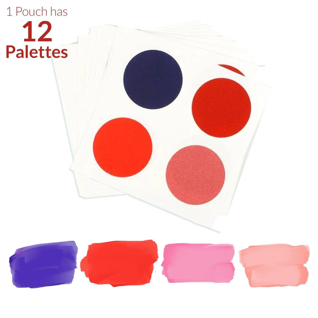 Edible Supplies - Paint Palettes for PYOC - Valentine's Day Colors - ( Pack of 12 Palletes) - Cookie Countess - - All, Baking, Cookie Countess, Decorating, decorating tools, Promocode, PYO, PYOC
