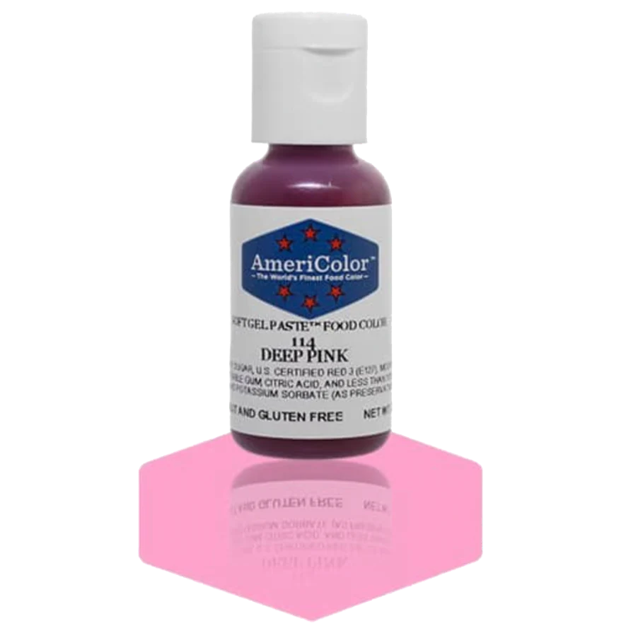 Food Colors - Americolor Soft Gel Paste - Deep Pink - Select Size - Food Color - AmeriColor - 0.75oz - Americolor SoftGel Paste - Deep Pink - 114 - ALL,AmeriColor,color,edible,Food Color,Food Coloring,Food Colors,Gel,liquid food coloring,Paste,Promocode,Soft Gel Paste