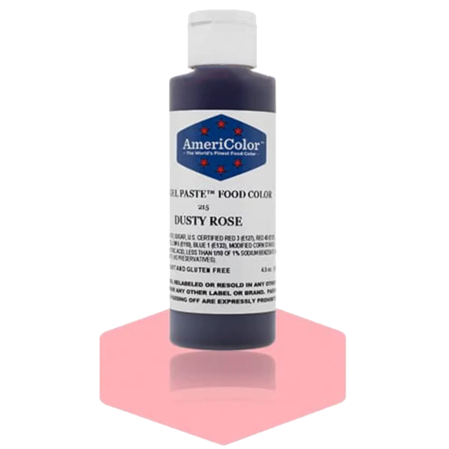 Food Colors - Americolor Soft Gel Paste - Dusty Rose - Select Size - Food Color - AmeriColor - 4.5 oz - Americolor SoftGel Paste - Dusty Rose - 215 - ALL,AmeriColor,color,edible,Food Color,Food Coloring,Food Colors,Gel,liquid food coloring,Paste,Promocode,Soft Gel Paste