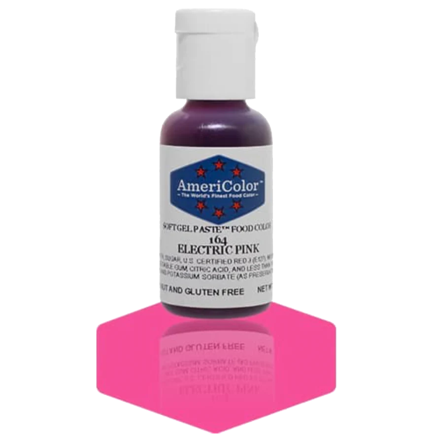 Food Colors - Americolor Soft Gel Paste - Electric Pink - Select Size - Food Color - AmeriColor - 0.75oz - Americolor SoftGel Paste - Electric Pink - 164 - ALL,AmeriColor,color,edible,Food Color,Food Coloring,Food Colors,Gel,liquid food coloring,Paste,Promocode,Soft Gel Paste