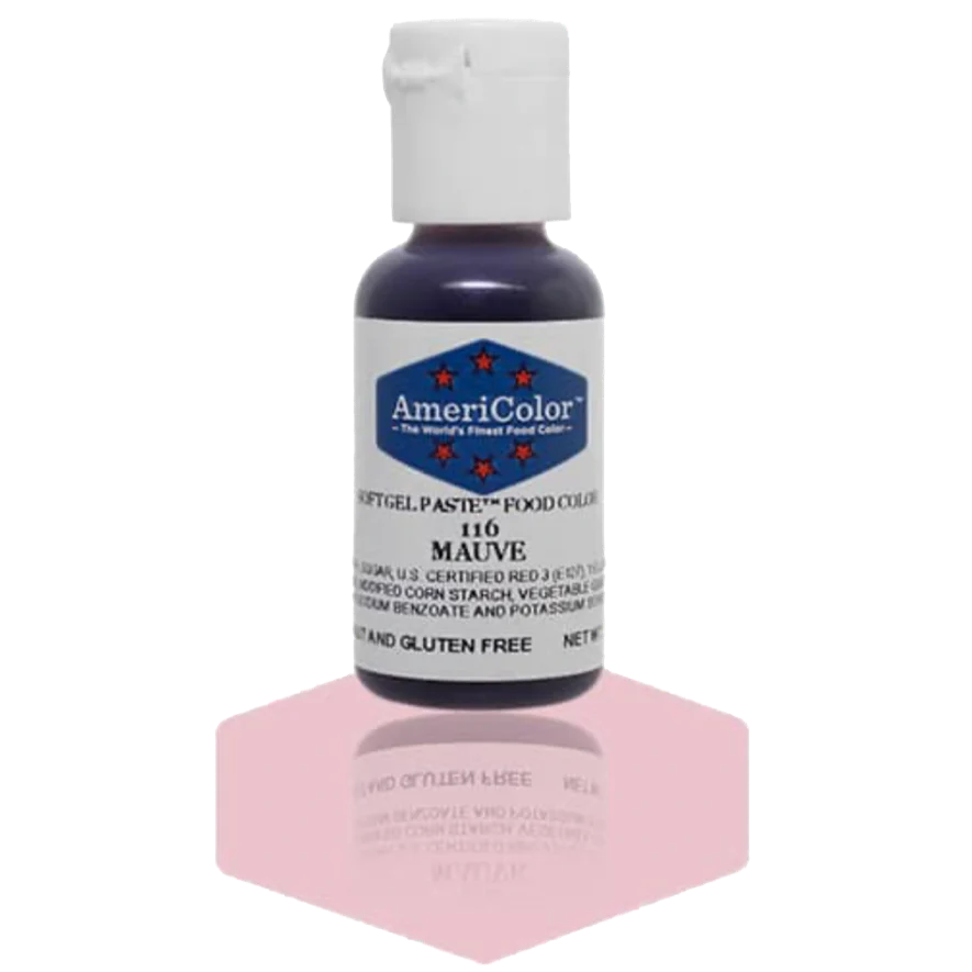 Food Colors - Americolor Soft Gel Paste - Mauve - Select Size - Food Color - AmeriColor - 0.75oz - Americolor SoftGel Paste - Mauve - 116 - ALL,AmeriColor,color,edible,Food Color,Food Coloring,Food Colors,Gel,liquid food coloring,Paste,Promocode,Soft Gel Paste