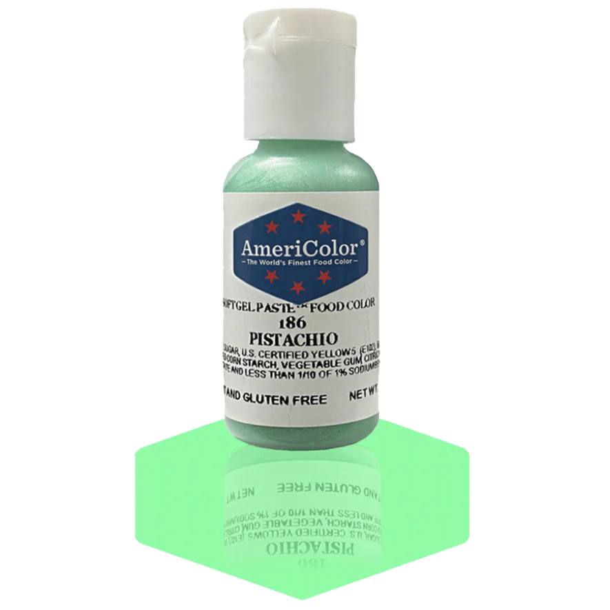 Food Colors - Americolor Soft Gel Paste - Pistachio - Select Size - Food Color - AmeriColor - 0.75oz - Americolor SoftGel Paste - Pistachio - 186 - ALL,AmeriColor,color,edible,Food Color,Food Coloring,Food Colors,Gel,liquid food coloring,Paste,Promocode,Soft Gel Paste