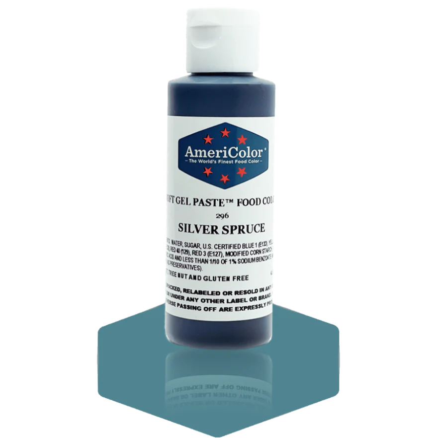 Food Colors - Americolor Soft Gel Paste - Silver Spruce - Select Size - Food Color - AmeriColor - - ALL,AmeriColor,color,edible,Food Color,Food Coloring,Food Colors,Gel,liquid food coloring,Paste,Promocode,Soft Gel Paste
