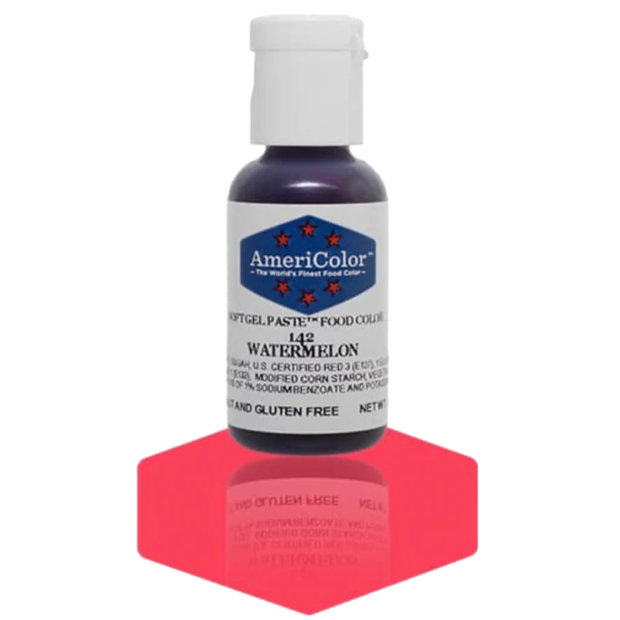 Food Colors - Americolor Soft Gel Paste - Watermelon - Select Size - Food Color - AmeriColor - 0.75oz - Americolor SoftGel Paste - Watermelon - 142 - ALL,AmeriColor,color,edible,Food Color,Food Coloring,Food Colors,Gel,liquid food coloring,Paste,Promocode,Soft Gel Paste