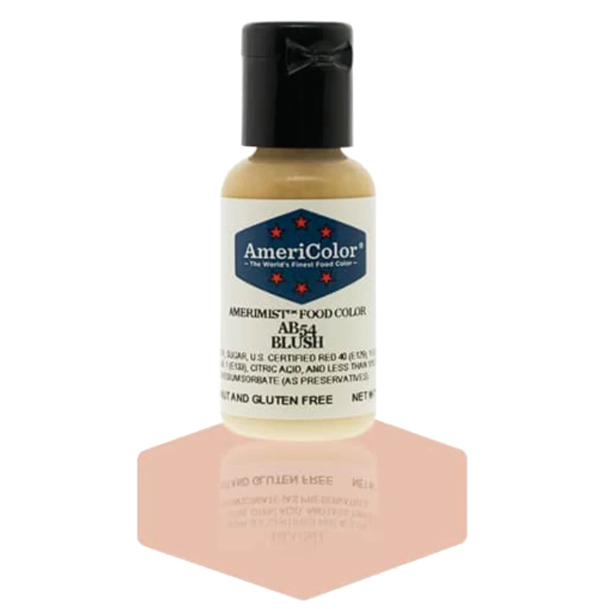 Food Colors - AmeriMist - Blush - 0.65oz - AB54 - Airbrush Food Color by: AmeriColor - AmeriColor - - airbrush,ALL,AmeriColor,AmeriMist,color,edible,Food Color,Food Coloring,Food Colors,liquid food coloring,Promocode,spray-on
