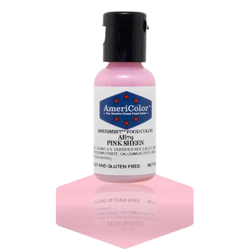 Food Colors - AmeriMist - Pink Sheen - 0.65oz - AB79 - Airbrush Food Color by: AmeriColor - AmeriColor - - airbrush,ALL,AmeriColor,AmeriMist,color,edible,Food Color,Food Coloring,Food Colors,liquid food coloring,Promocode,spray-on