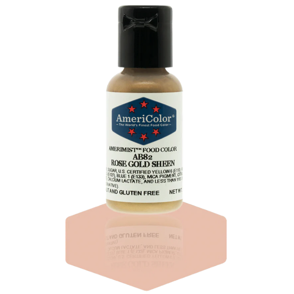 AmeriMist - Rose Gold Sheen - 0.65oz - AB82 - Airbrush Food Color by ...