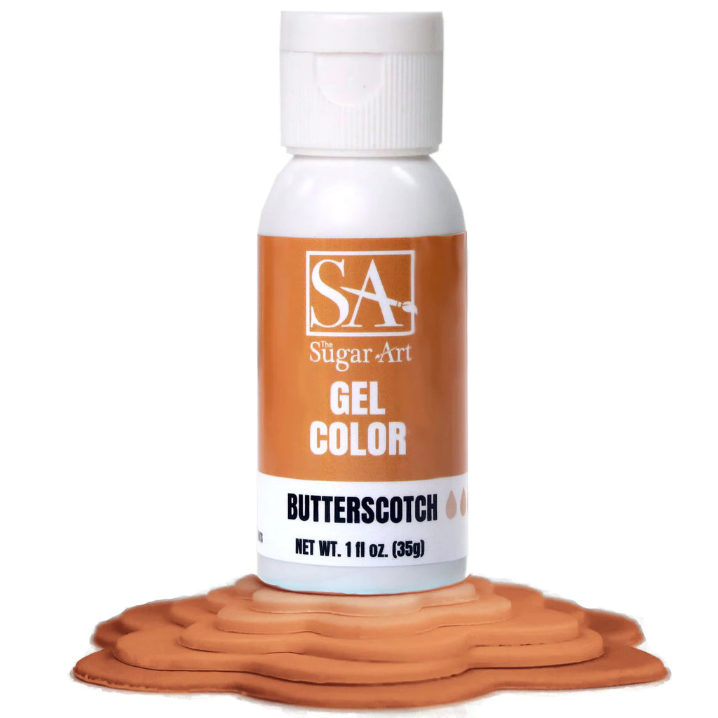 Food Colors - Butterscotch - Gel Food Color - 1oz by: The Sugar Art - The Sugar Art Inc. - Butterscotch - Gel Food Color - color, edible, Food Color, Food Coloring, Food Colors, Gel, liquid food coloring, new, Promocode, The Sugar Art, thesugarart